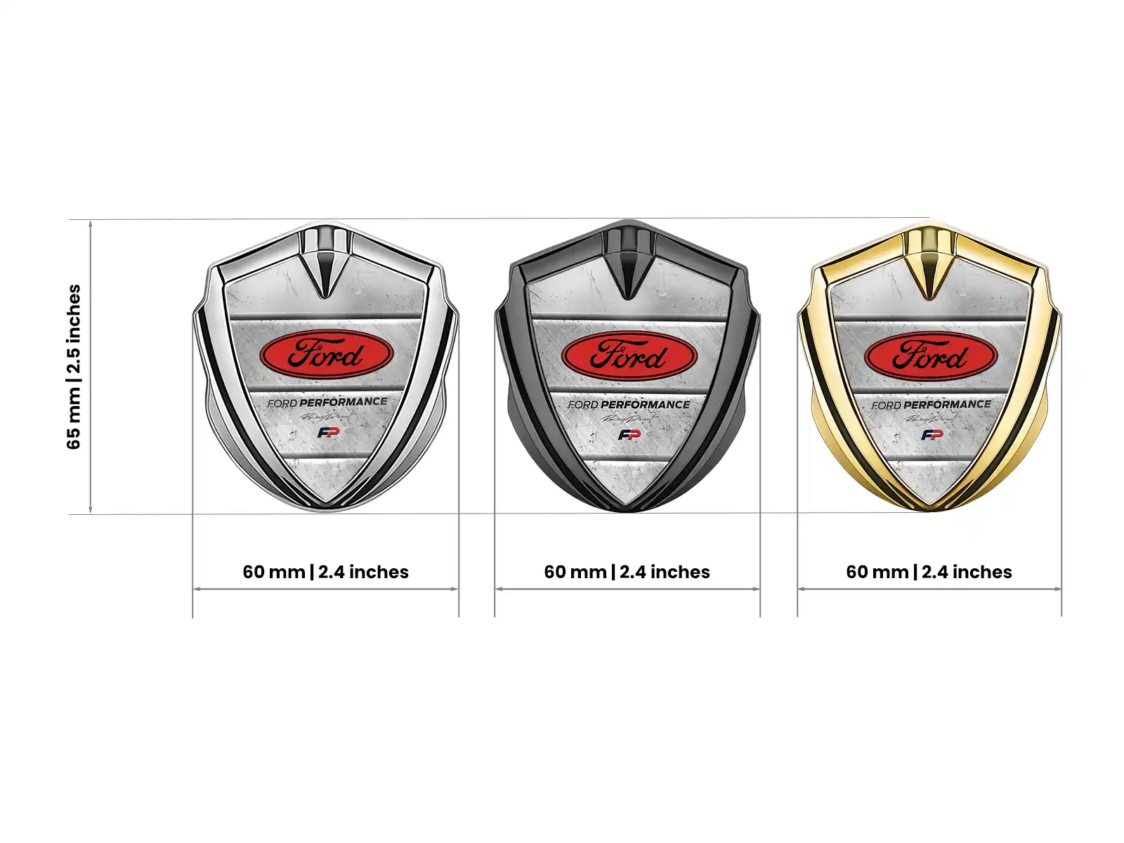 Ford Metall Emblem Abzeichen Luxus Design Legierung